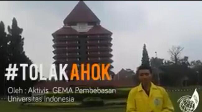 Mahasiswa UI yang Orasi Tolak Ahok di Kampus Minta Maaf