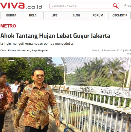 Jakarta Diguyur Hujan Lebat, Muncul Genangan 60 Cm di Kemang