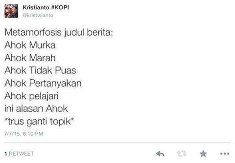 Ahok Imbau Mahasiswa UI Pembuat Video "Tolak Ahok" Pindah ke Timur Tengah
