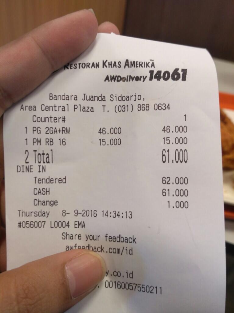 Tanya buat yang kerja di Aw ayam goreng