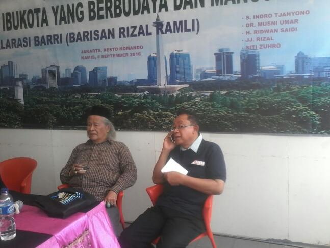 RIDWAN SAIDI: GUBERNUR JAKARTA JANGAN CUMA MODAL BACOT!