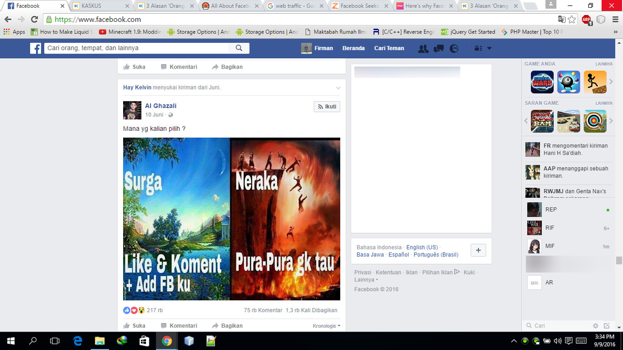 Ayo bantu basmi &quot;pengemis&quot; di Facebook!