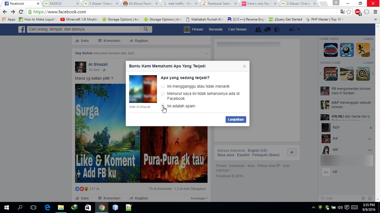 Ayo bantu basmi &quot;pengemis&quot; di Facebook!