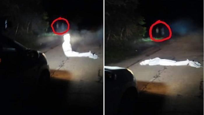 Waspadalah! Ada Modus Baru, Penjahat Begal Menyamar Jadi Pocong di Jalan

