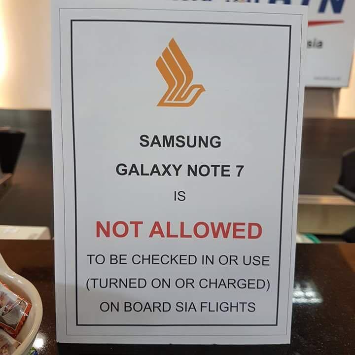Efek Samsung Note 7 Meledak, Wacana Larangan Bawa Ponsel di Pesawat Mencuat
