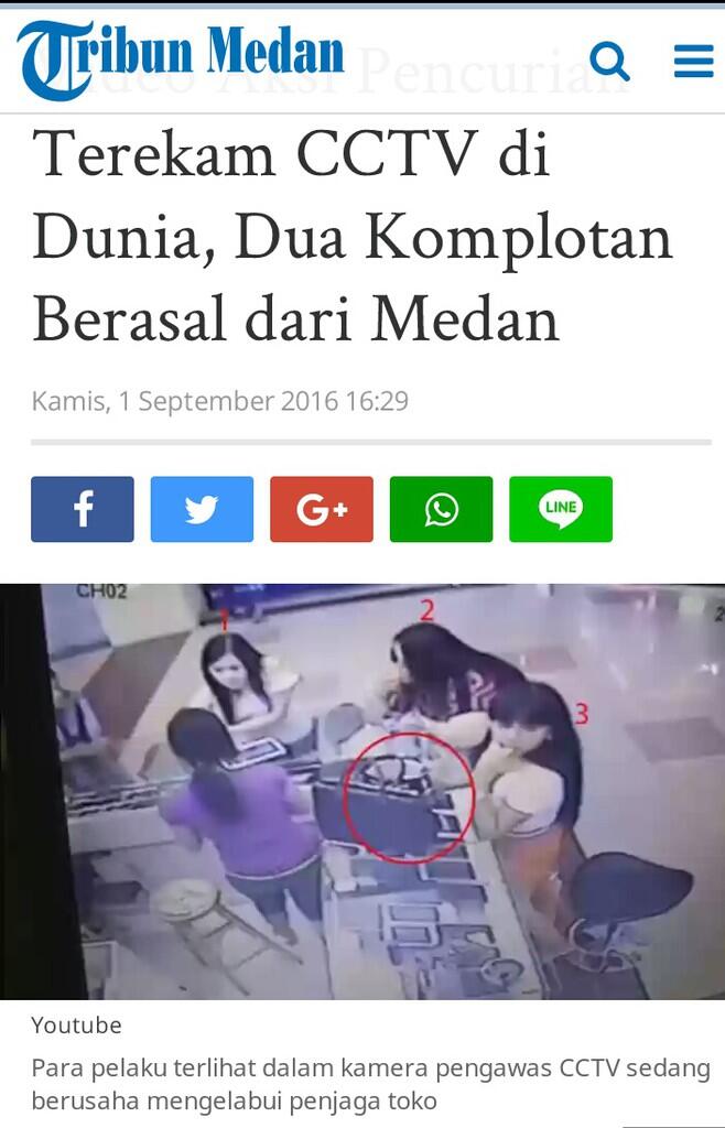 Video Aksi Pencurian Terekam CCTV di Dunia, Dua Komplotan Berasal dari Medan