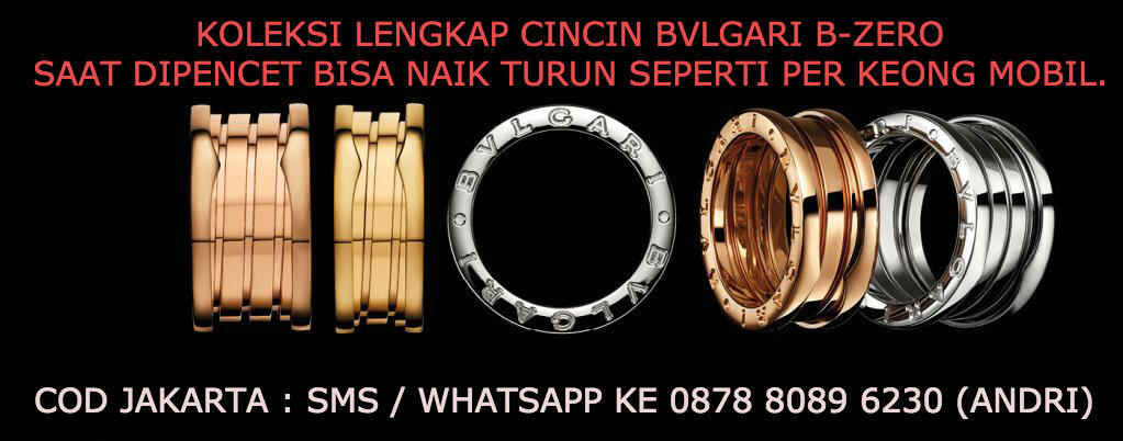 CINCIN BVLGARI ALL SWISS MADE UKURAN 16,17,18,19,20 ( FULLSET ORI)
