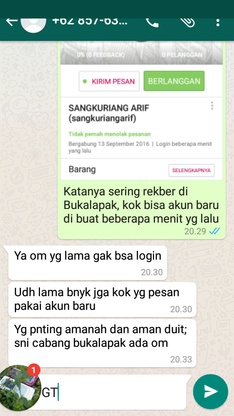 {Help} transaksi aneh via rekber Bukalapak yg mungkin akan belum ketahui