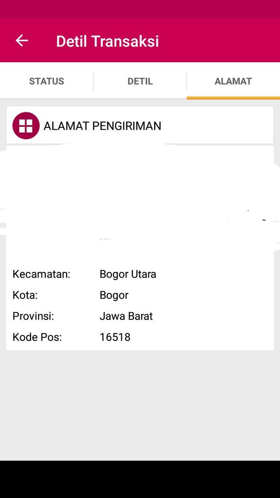 Menurut Bukalapak, Pos Indonesia tidak punya network ke BOGOR.