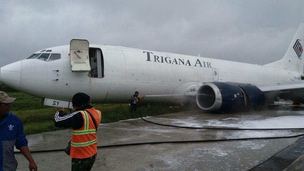 Pesawat Trigana Air Tergelincir di Bandara Wamena