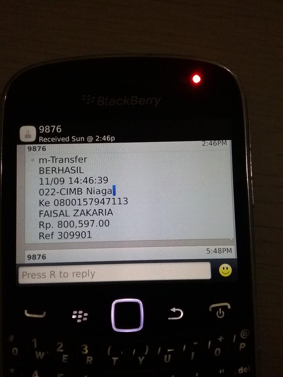 Laporan Penipuan di Lapak Pulsa transfer dg id bagusonvacation