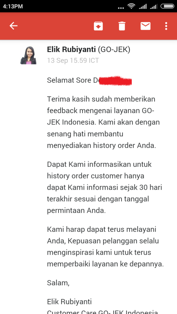 Pengalaman Saya dengan Gopay dari Gojek (Pindahan dari Lounge)