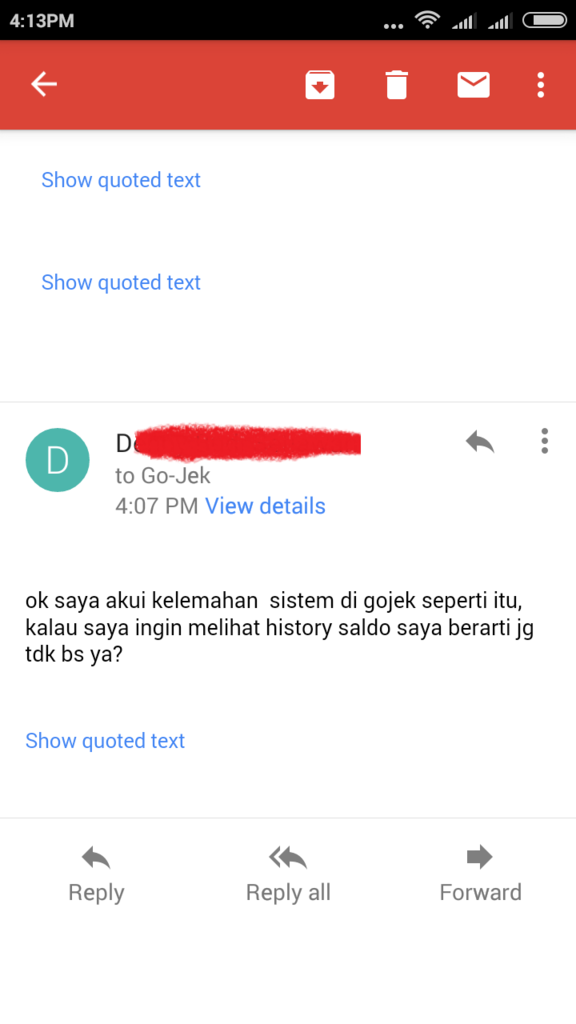 Pengalaman Saya dengan Gopay dari Gojek (Pindahan dari Lounge)