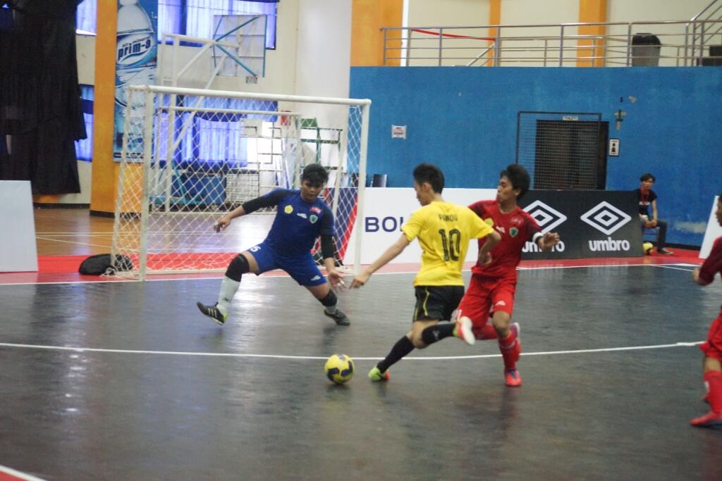 Aksi pemain di ajang LIMA Futsal Greater Jakarta Conference Hari ke-6
