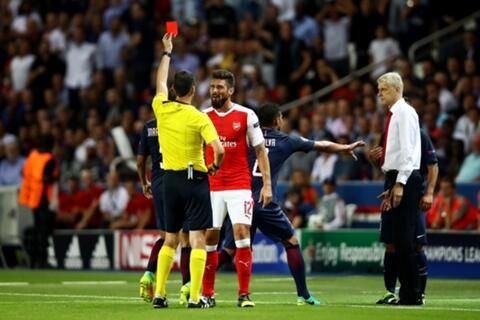 Soal Kartu Merah, Olivier Giroud Serang Marco Verratti