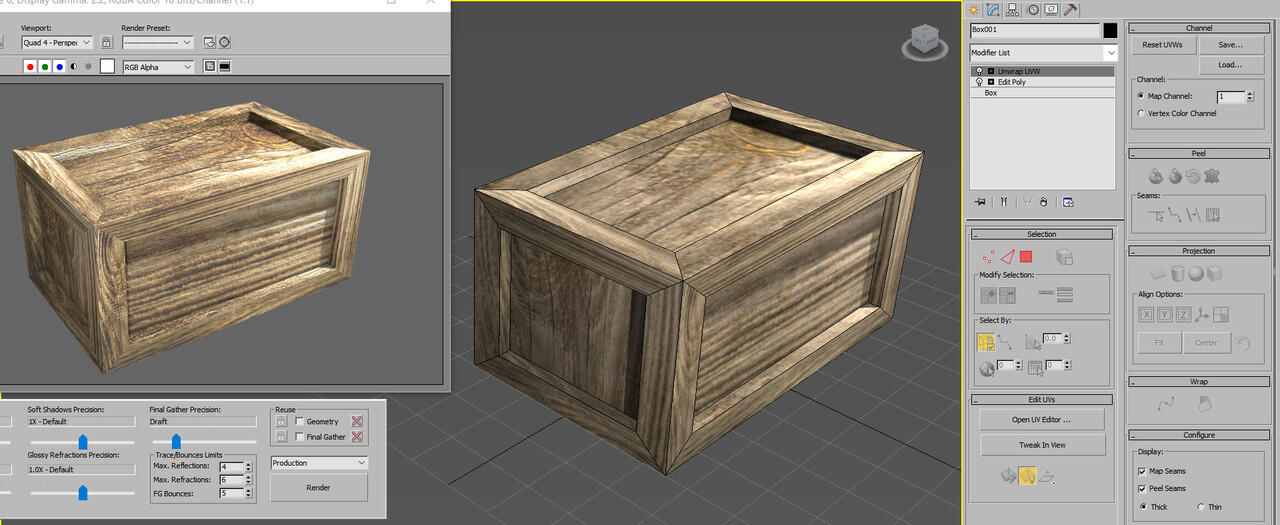 Maya vs 3DS Max m.A02 UV Layout