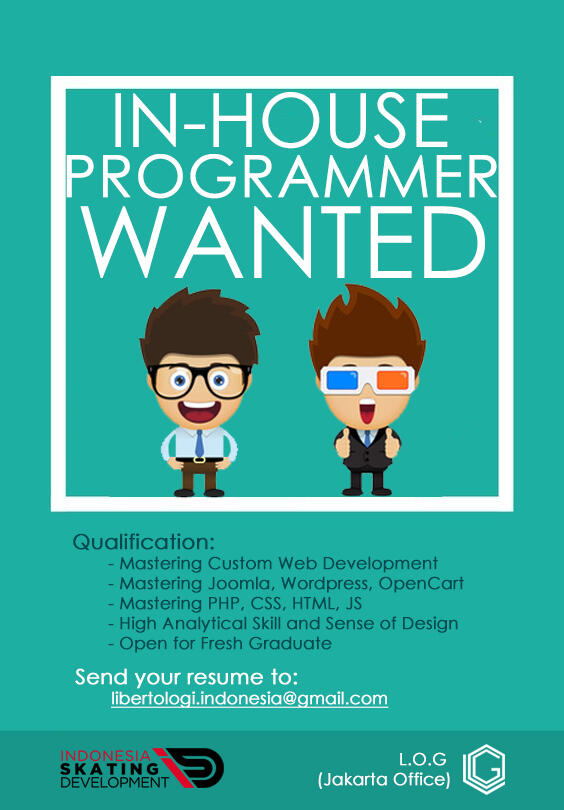 LOWONGAN KERJA In House Programmer
