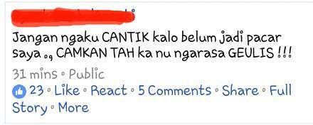 Status FB bocah ini bikin ane jijik pengen muntah!!! 