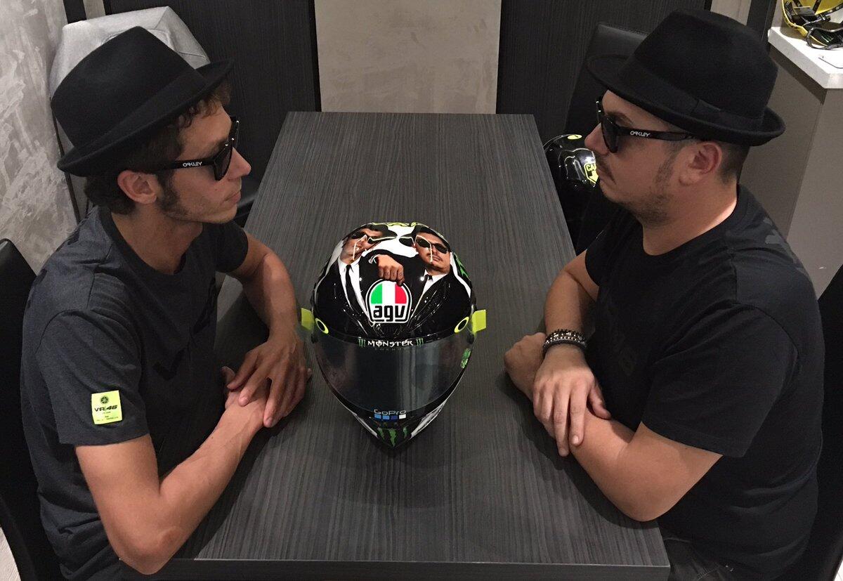 Helm Khusus Valentino Rossi untuk Balapan di Sirkuit Misano