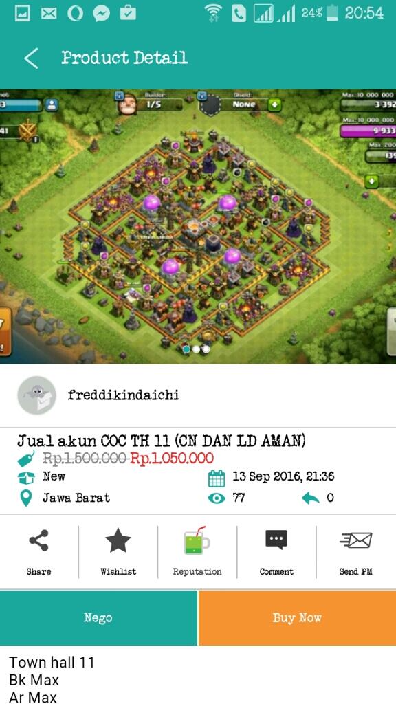 hati2 kalo beli akun coc