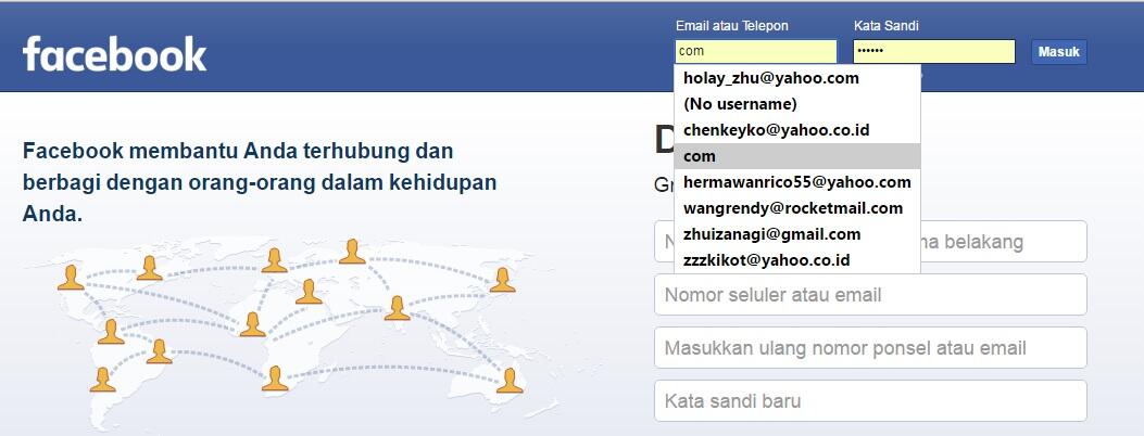 CARA HAPUS USERNAME DI KOTAK LOGIN FB