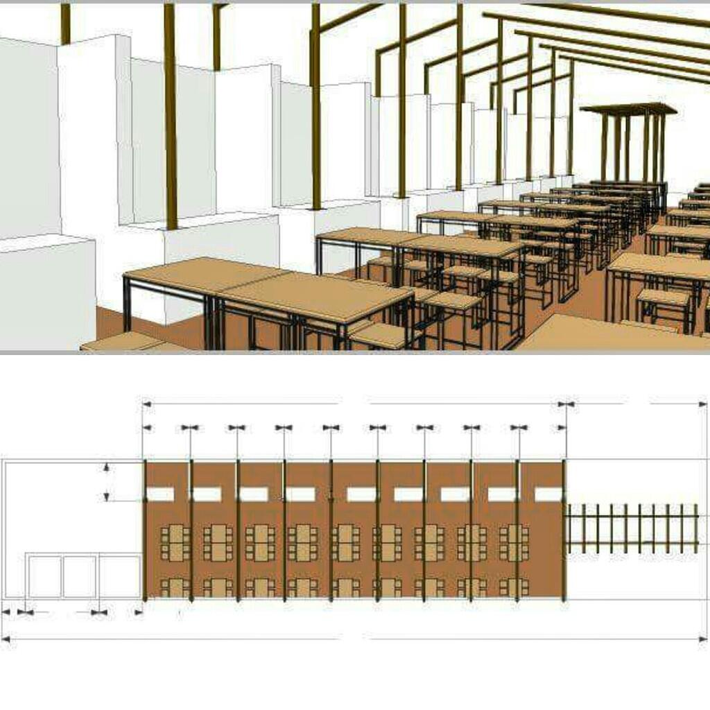 Kios food court disewakan pinggir jalan dapur susu