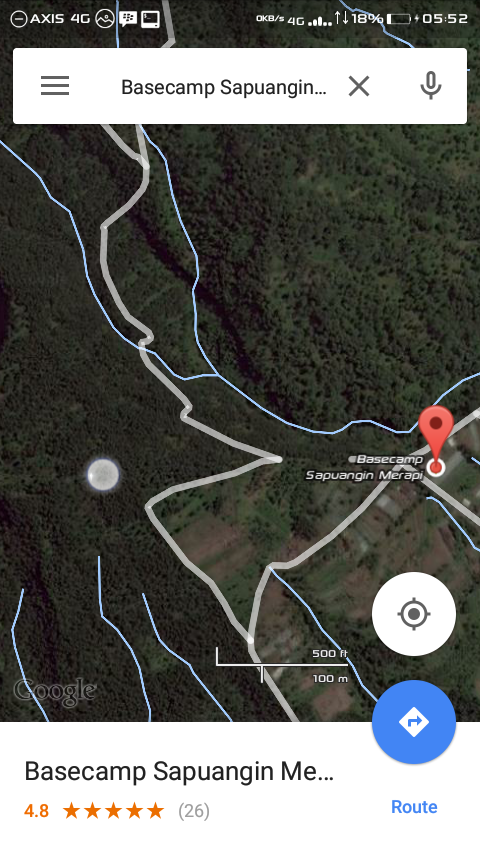 Penampakan 'Mirip Pocong' Di Sekitar Basecamp Sapuangin Merapi Lewat Google Maps
