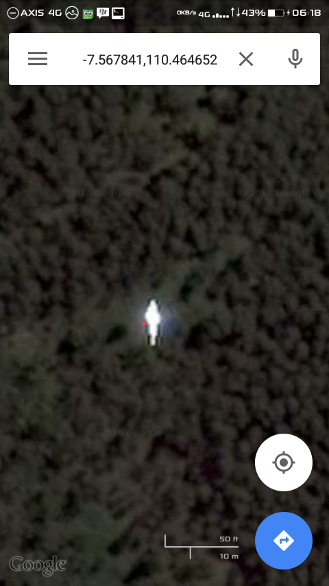 Penampakan 'Mirip Pocong' Di Sekitar Basecamp Sapuangin Merapi Lewat Google Maps