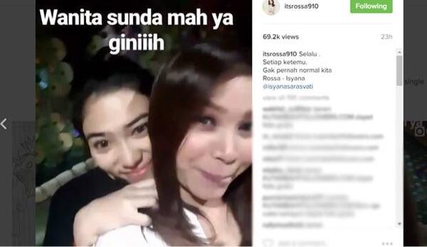 Rossa dan Isyana Sarasvati 'Gila-gilaan' Bareng