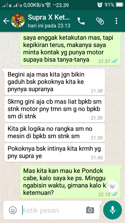 beli motoe second NO. BPKB di STNK dan dan BPKB di BPKB beda :(