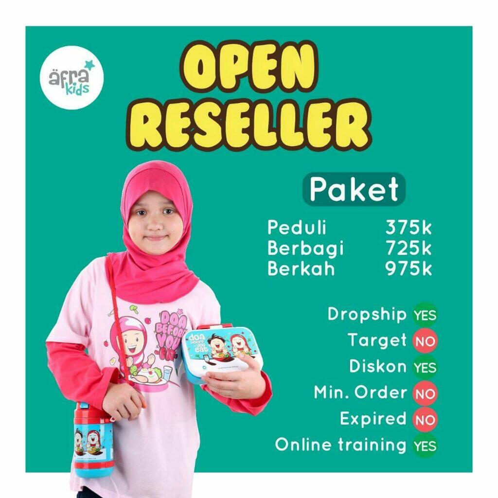 DICARI Reseller Kaos Anak Muslim Afrakids (Jualan Sambil Berdakwah) 