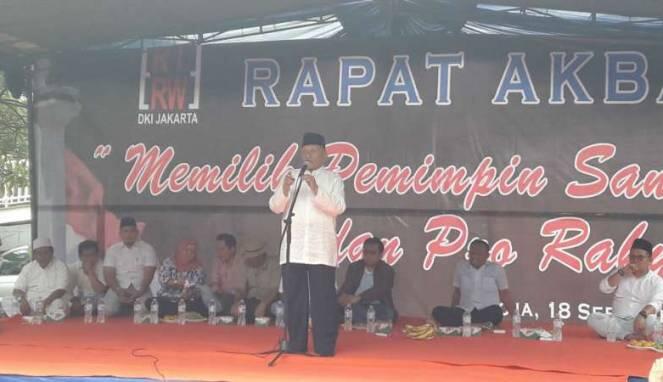 Amien Rais Sebut Ahok Dewa Kecil Ingusan