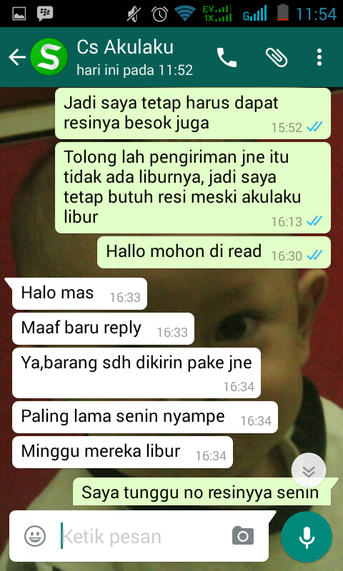 Customer Service AKULAKU, udah Bohong, Ga kompak pula. XD