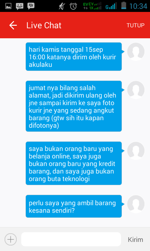 Customer Service AKULAKU, udah Bohong, Ga kompak pula. XD