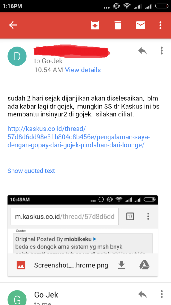 Pengalaman Saya dengan Gopay dari Gojek (Pindahan dari Lounge)