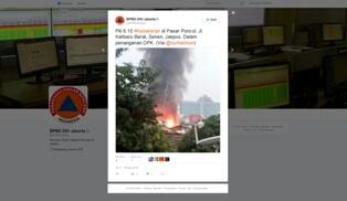 Pasar Poncol Senen Terbakar