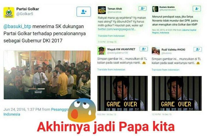 Golkar Akan Bantu Kampanyekan Ahok di Medsos
