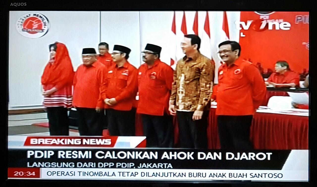 Akhirnya Megawati Pilih Ahok di Pilgub DKI 2017