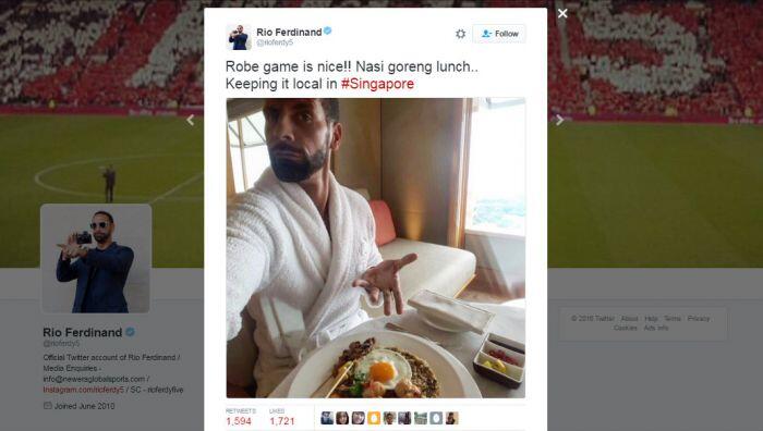 Rio Ferdinand, perang kicau, dan muasal nasi goreng