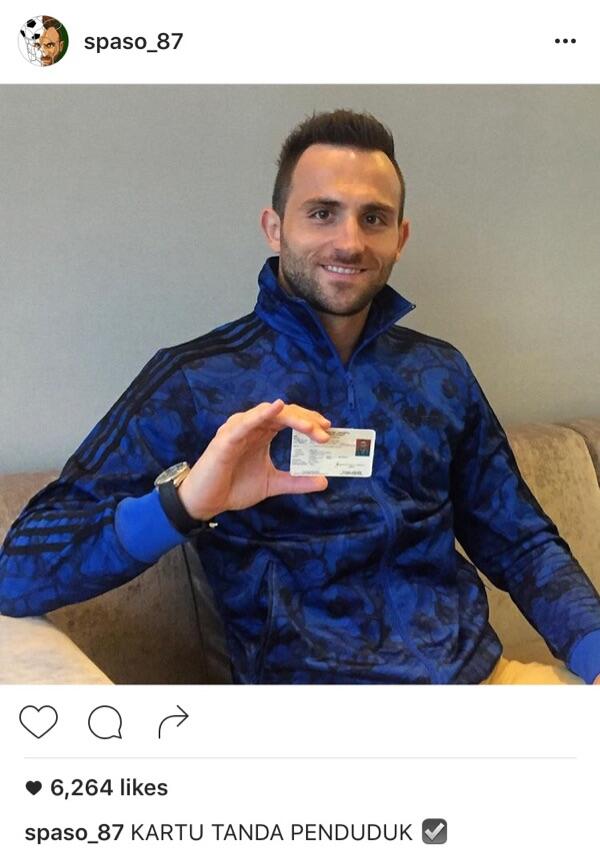 Spasojevic Pamer KTP, Apakah Sudah Jadi WNI? Masuk Timnas ?