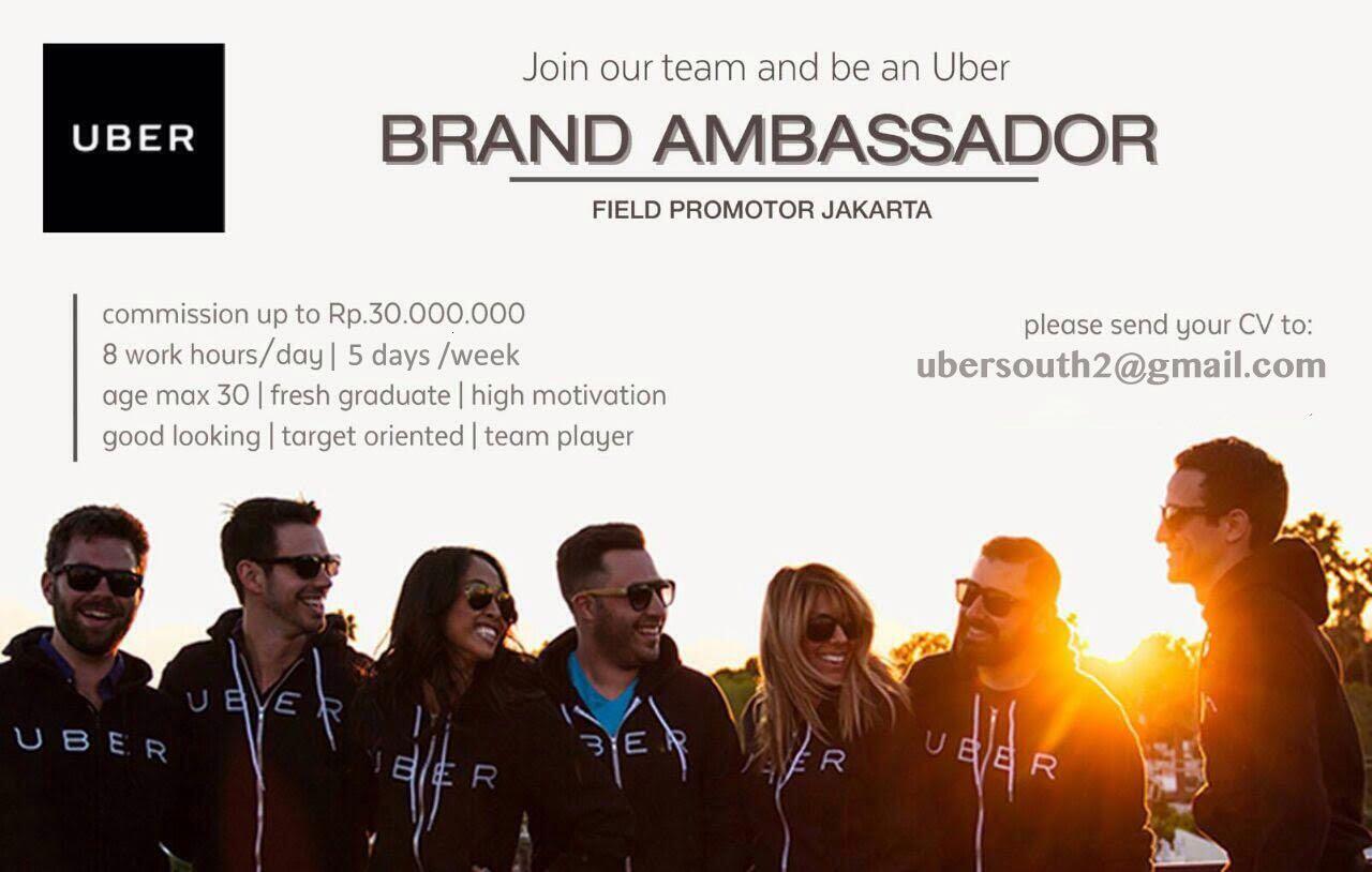 UBER BRAND AMBASSADOR FIELD PROMOTER - UBER SOUTH 2
