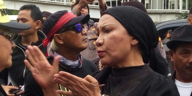 Ratna Sarumpaet dkk Muncul di KPU DKI Usai Ahok-Djarot Daftar Pilgub