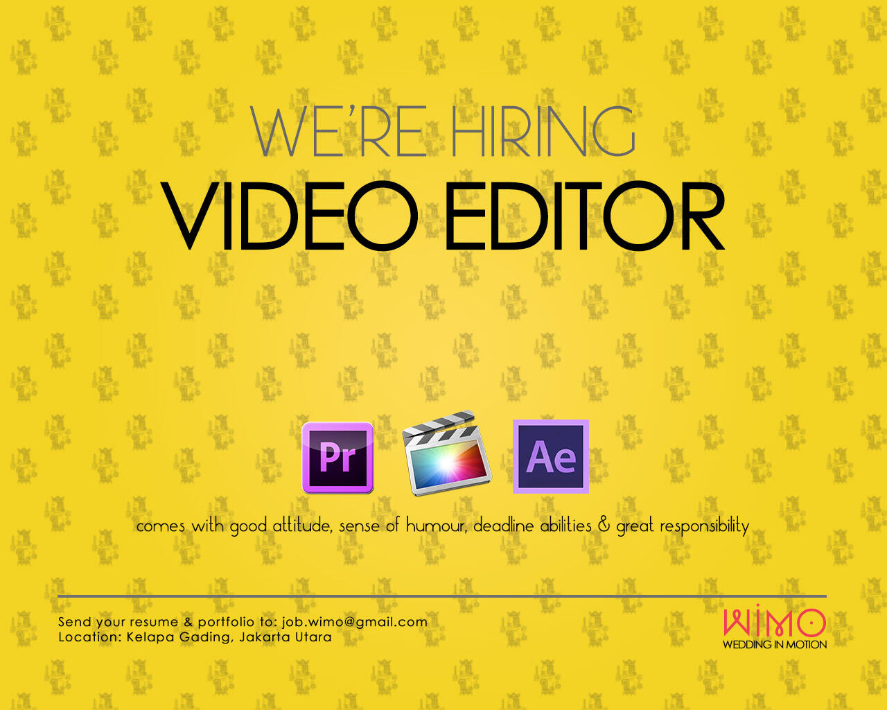 HIRING VIDEO EDITOR