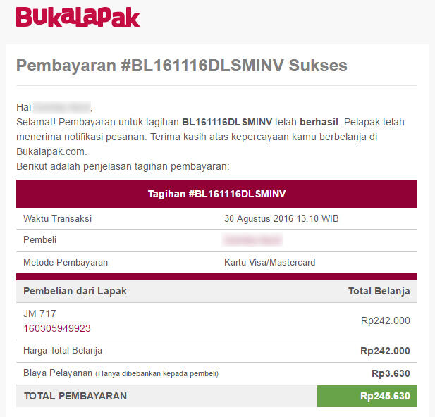 Hati-hati bertransaksi di Bukalapak: pesanan ditolak seller, dana lenyap