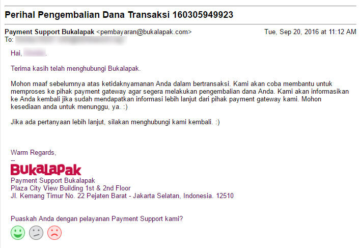 Hati-hati bertransaksi di Bukalapak: pesanan ditolak seller, dana lenyap