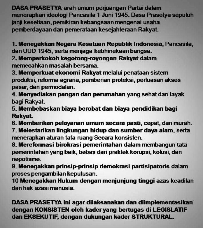 Beda Omongan Beda Kenyataan: Retorika Dasa Prasetya PDIP versus Proyek Reklamasi