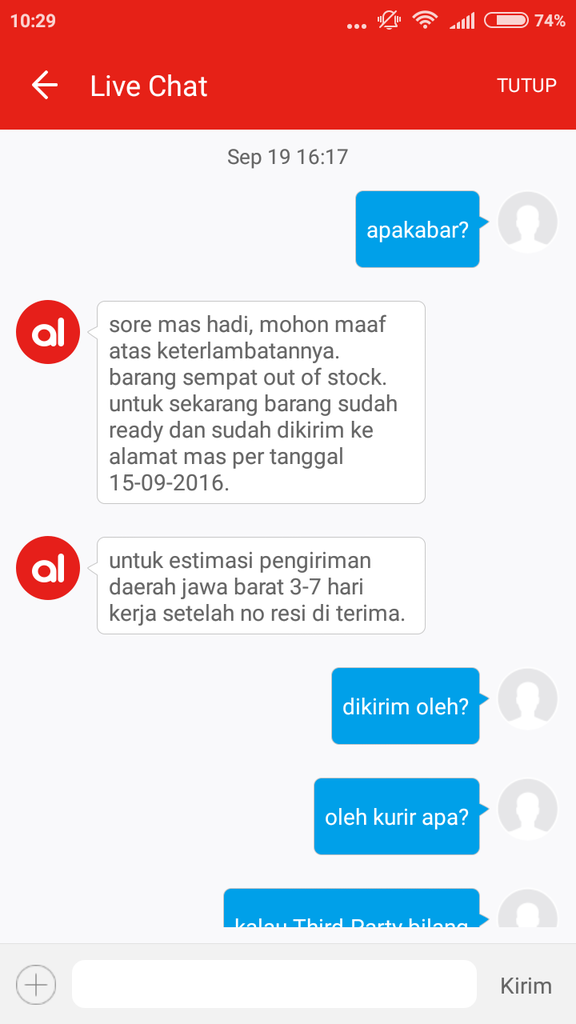 Customer Service AKULAKU, udah Bohong, Ga kompak pula. XD