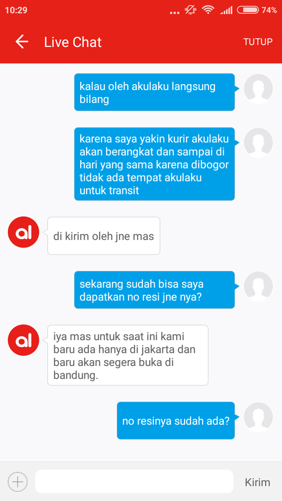 Customer Service AKULAKU, udah Bohong, Ga kompak pula. XD