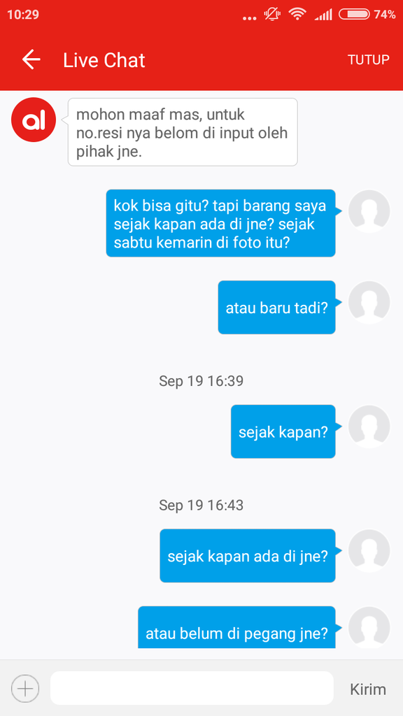 Customer Service AKULAKU, udah Bohong, Ga kompak pula. XD