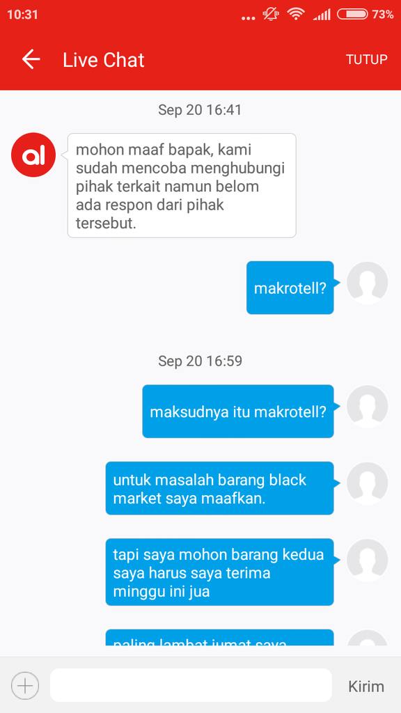 Customer Service AKULAKU, udah Bohong, Ga kompak pula. XD